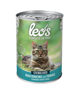 LEO'S complete STERILISED cat food with TUNA