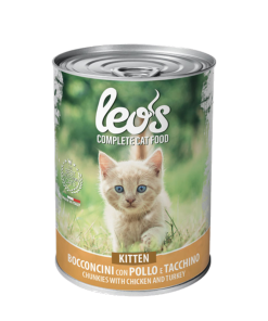 LEO'S complete KITTEN food with CHICKEN and TURKEY