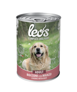 Leo's adult dog food with Beef