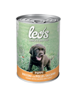 Leo's puppy food with Chicken and Turkey